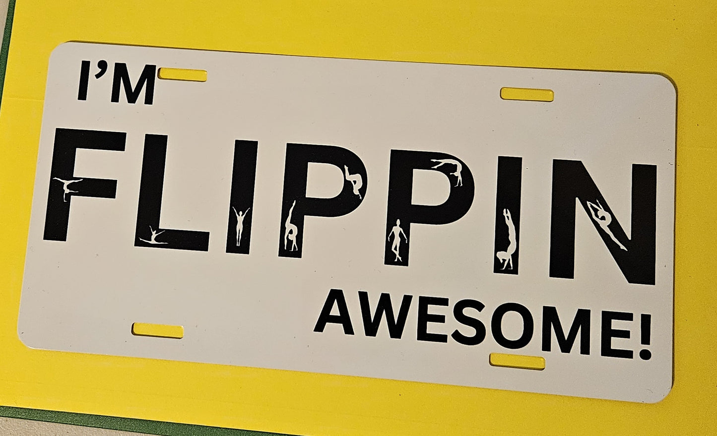 Gymnastics Themed License Plates