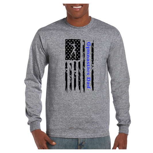American Flag Gymnastics Dad Shirts
