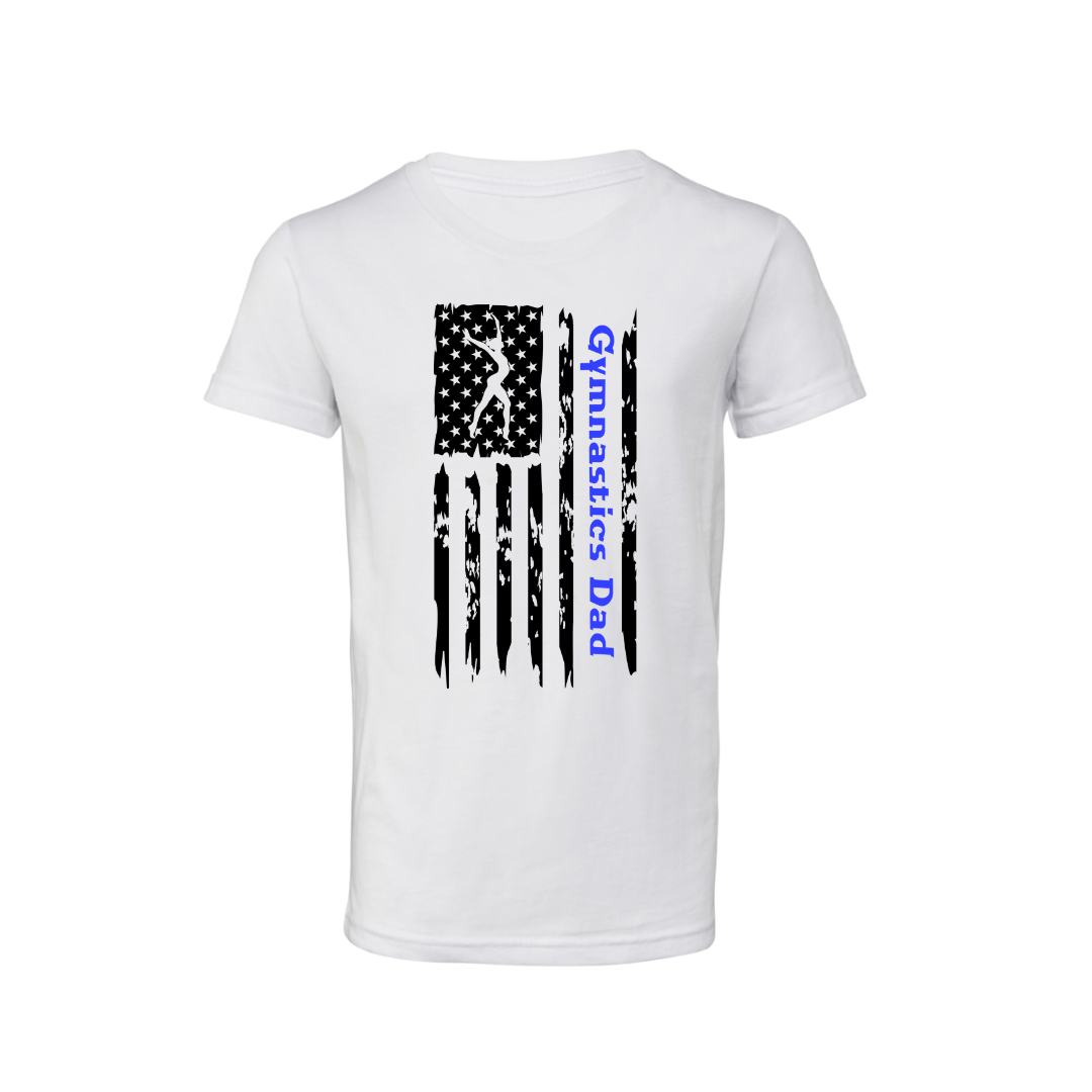 American Flag Gymnastics Dad Shirts