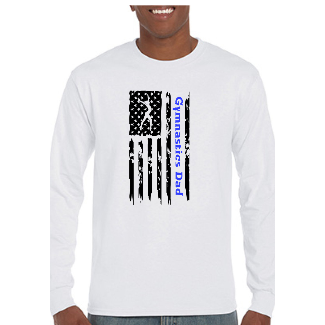 American Flag Gymnastics Dad Shirts
