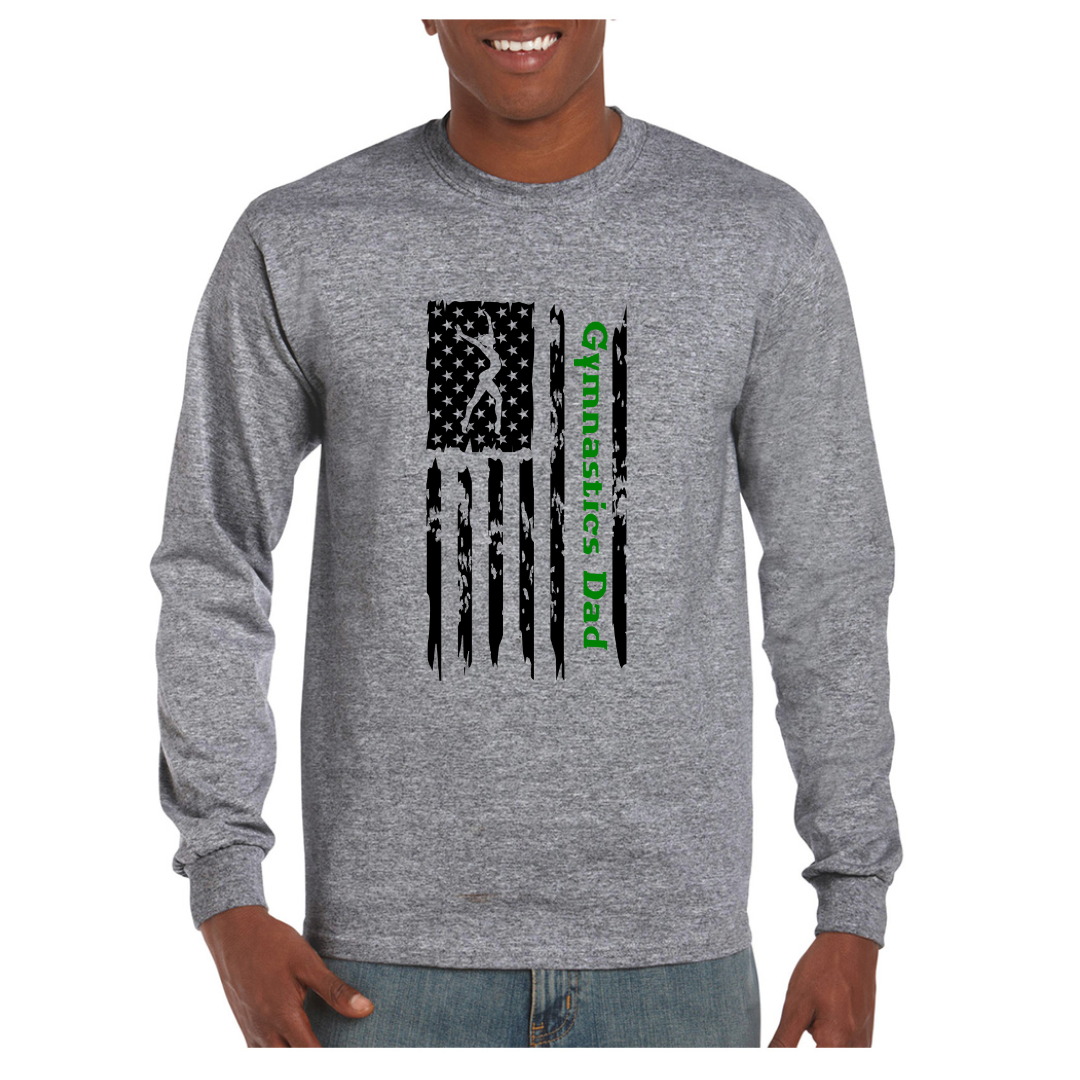 American Flag Gymnastics Dad Shirts