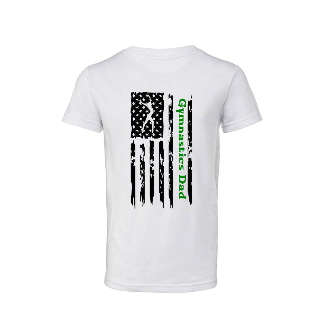 American Flag Gymnastics Dad Shirts