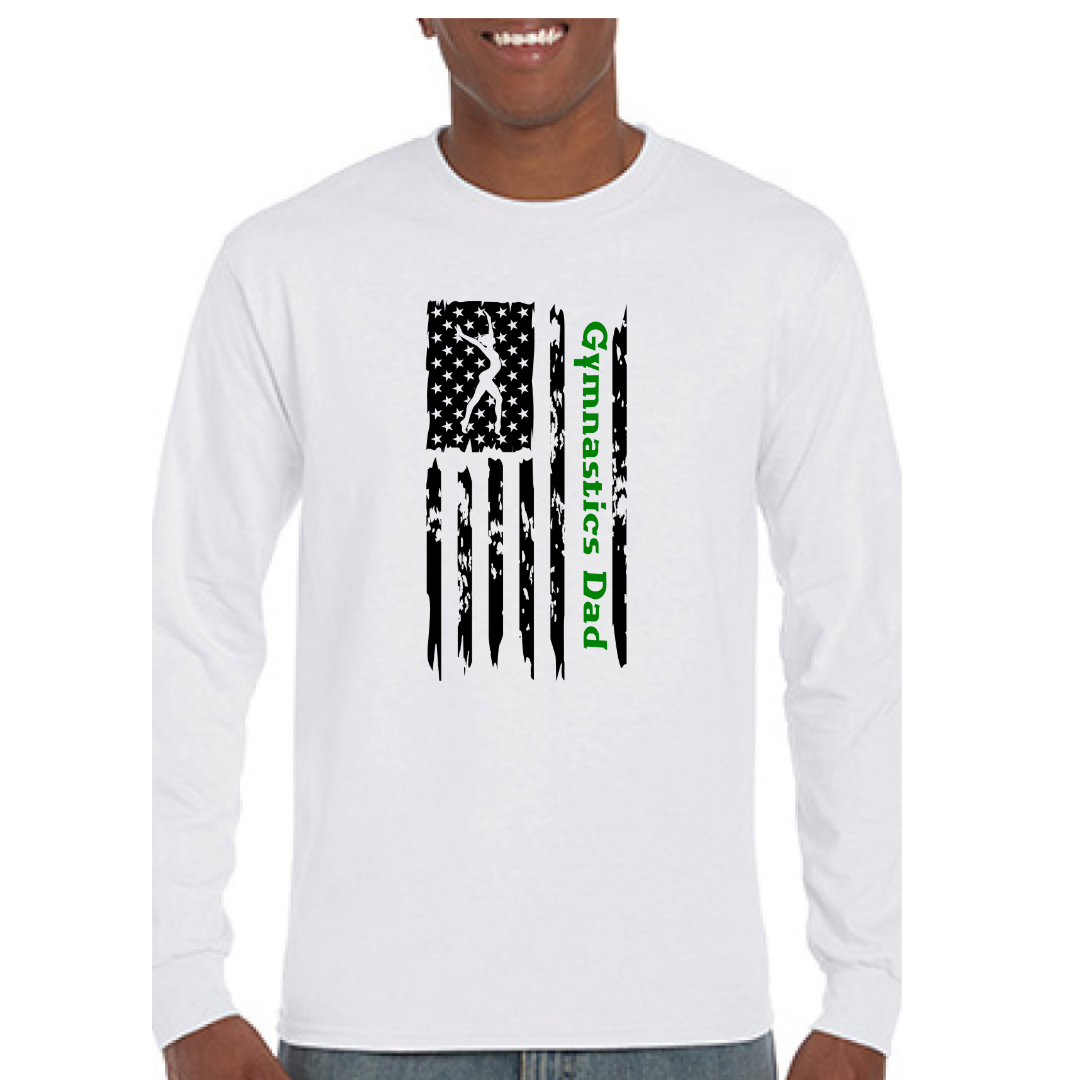 American Flag Gymnastics Dad Shirts
