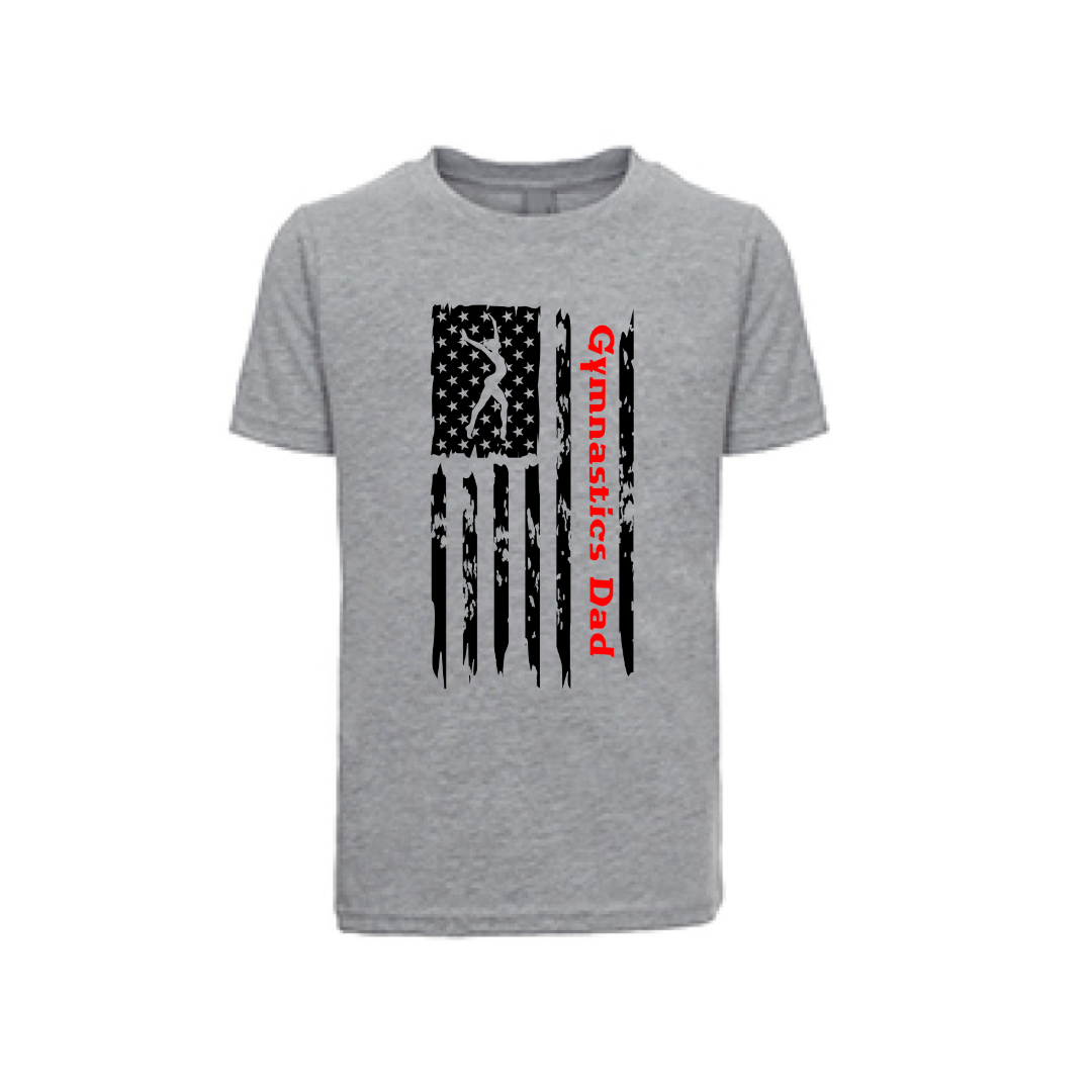 American Flag Gymnastics Dad Shirts