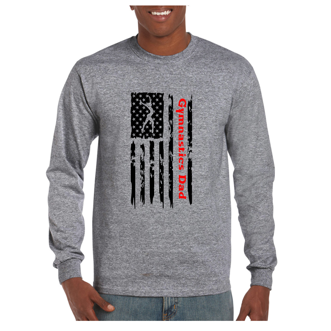 American Flag Gymnastics Dad Shirts