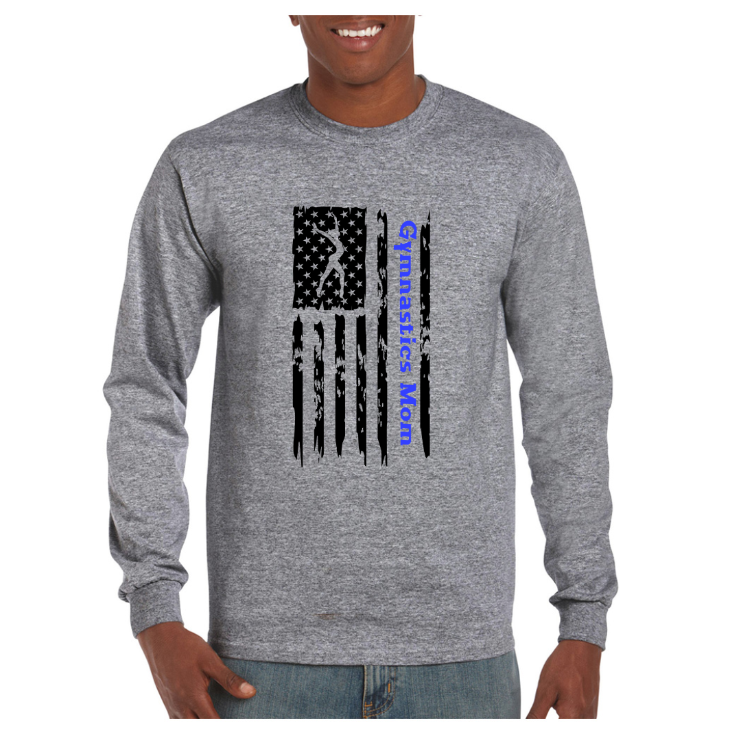 American Flag Gymnastics Mom Shirts