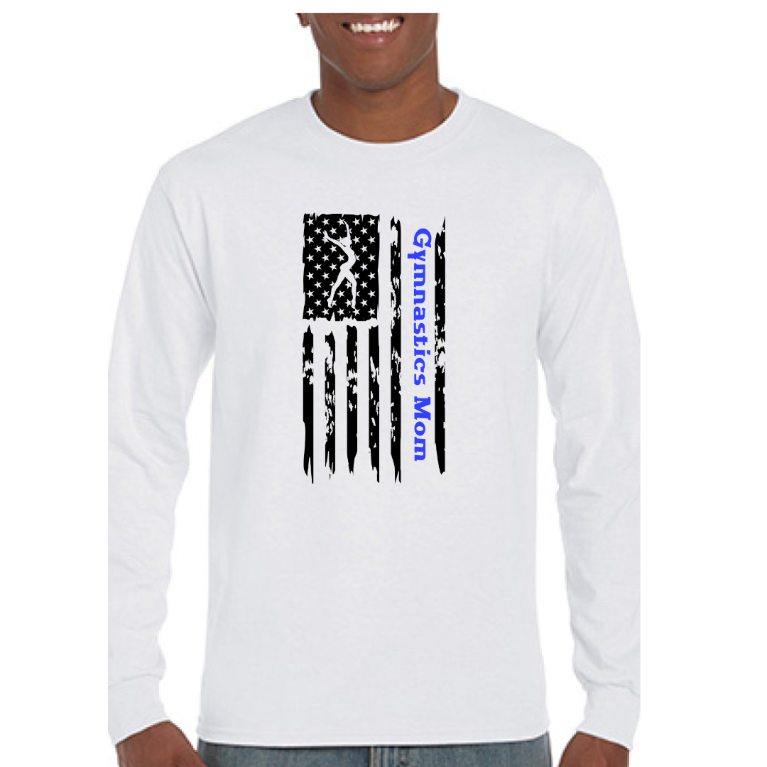 American Flag Gymnastics Mom Shirts
