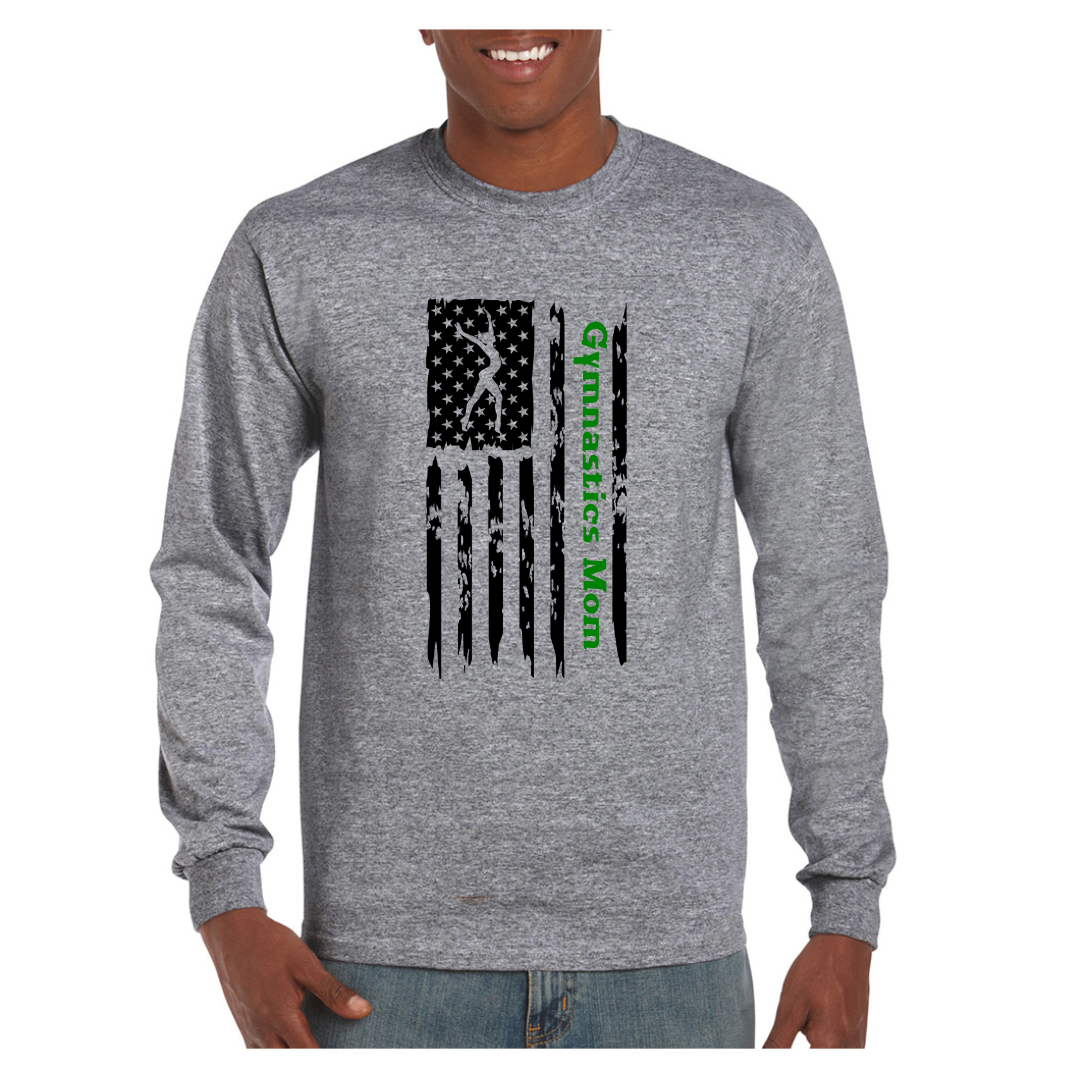 American Flag Gymnastics Mom Shirts