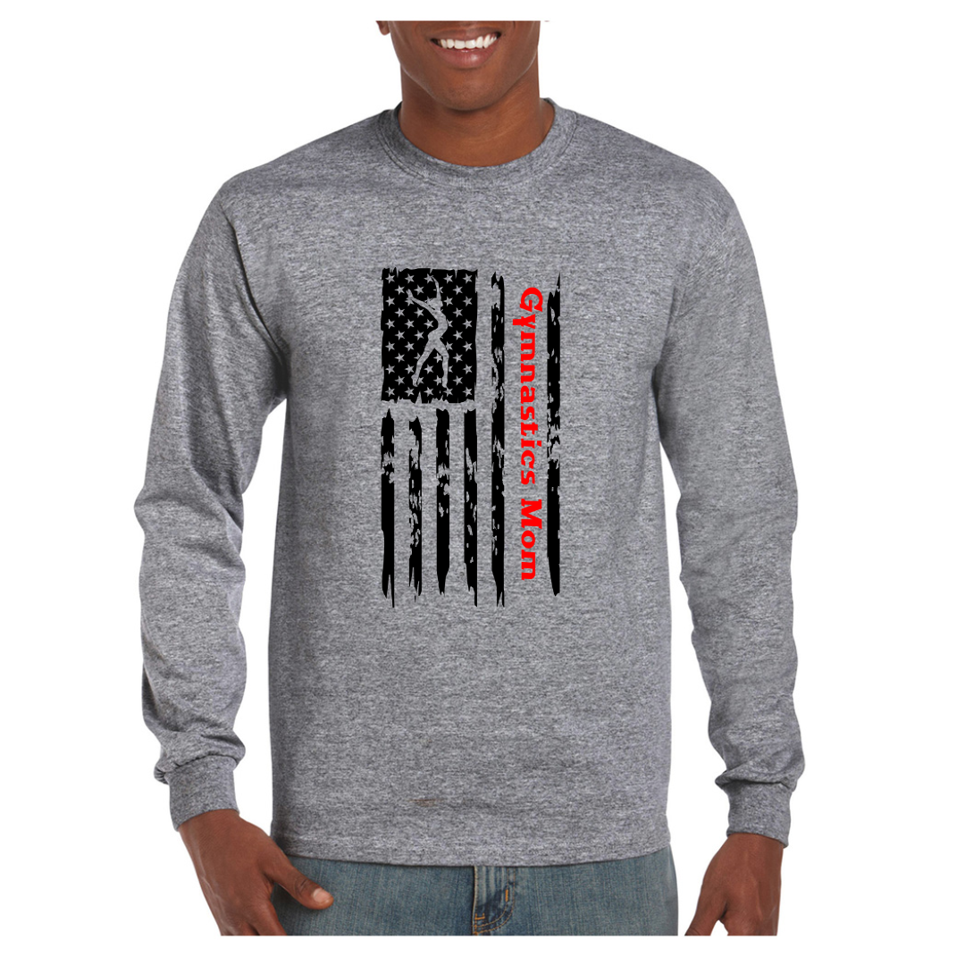 American Flag Gymnastics Mom Shirts
