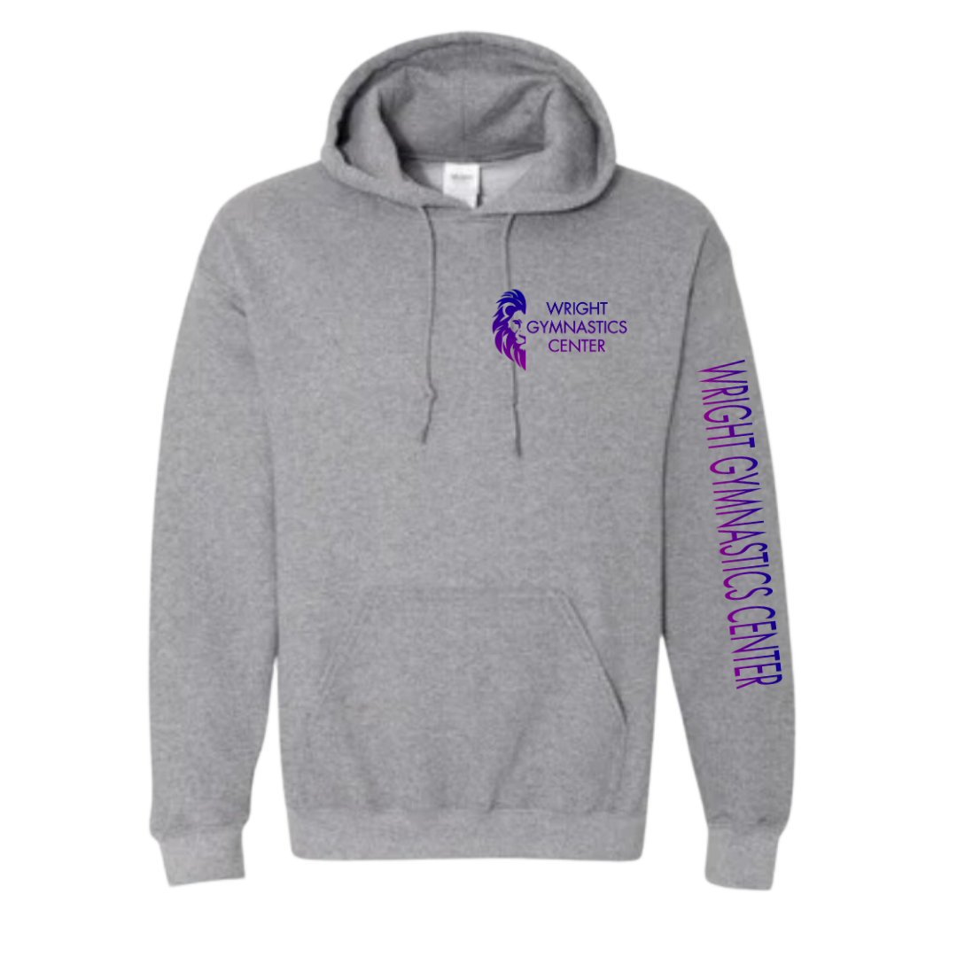 Wright Gymnastics Center Hooded Sweat Shirt (Adult & Youth)